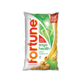 Fortune Soya Health Refined Soyabean Oil (870 g) - Image 1